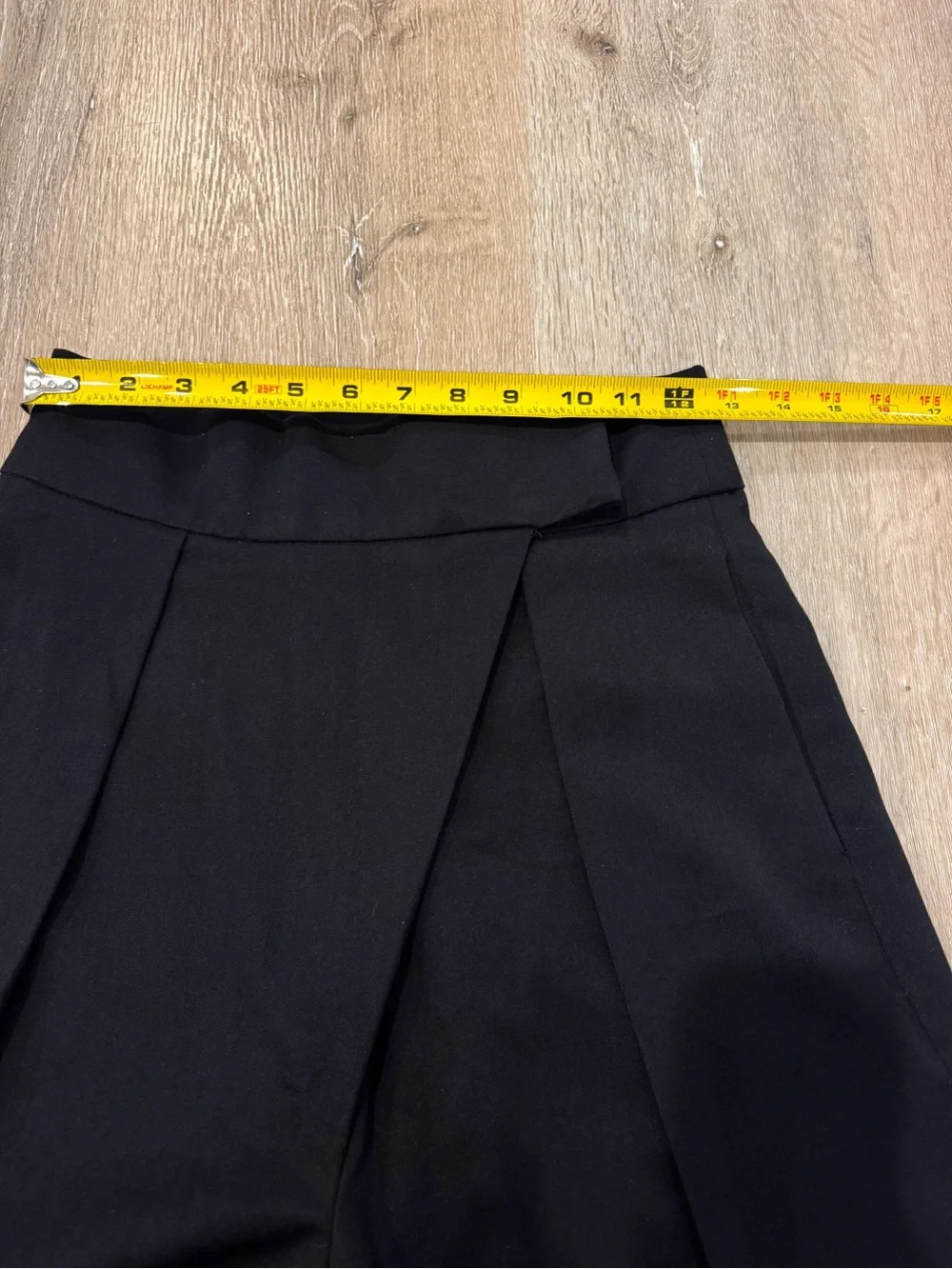 JLux Label Black High-Waist Pleated Dress Pants
